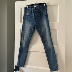 Able brand high-rise denim jeans, straight leg, size 27